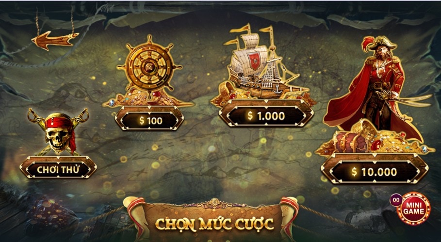 Nguyên tắc chọn dòng cược game nổ hũ Pirate King