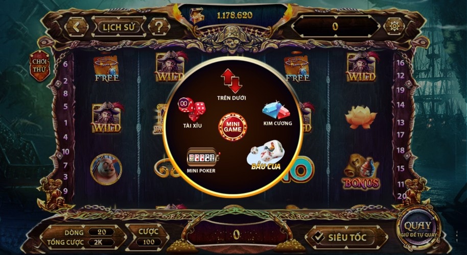 Chi tiết các bước chơi nổ hũ Pirate King tại cổng game Sunwin