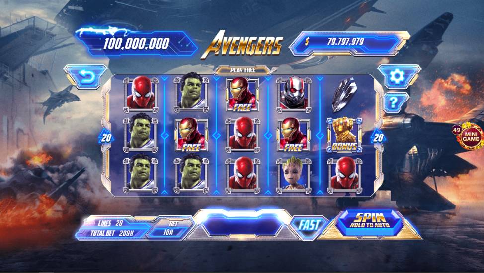 Hướng dẫn chi tiết luật và cách chơi nổ hũ Avengers tại Sunwin