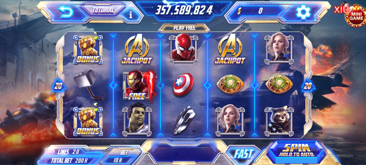 Các bước chơi cá cược slot game Avenger